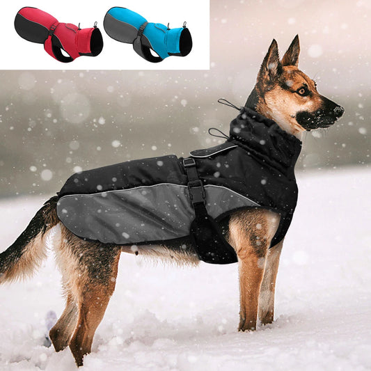 Waterproof Big Dog Clothes Warm Large Dog Reflective Coat XL-6XL