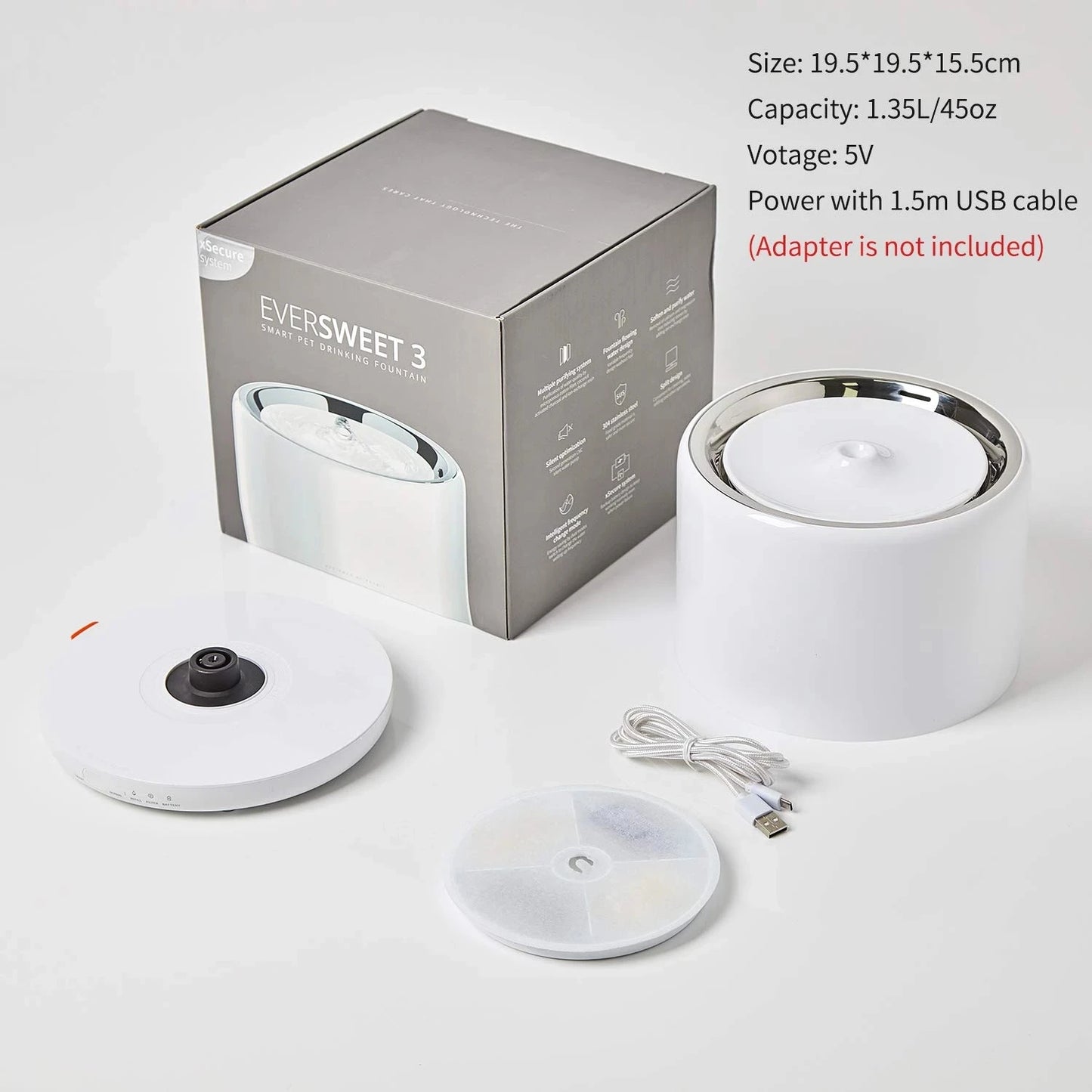 Pet Sensor Drinking Feeder