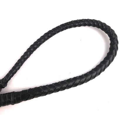 70 CM & 80 CM Hand Made Braided Horse-Riding Whips Cowhide Leather