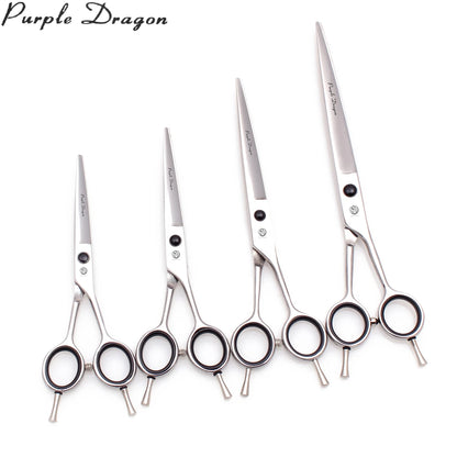 Dog Grooming Scissors 5.5" 6" 7" 8" Purple Dragon Stainless Cat Straight Scissors Professional Pet Scissors