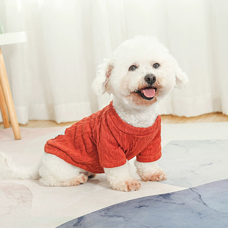 Dog Clothes Autumn and Winter Clothes Knitting Sweater