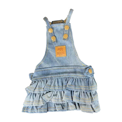 Autumn and Winter Denim Denim Skirt Two-Tone