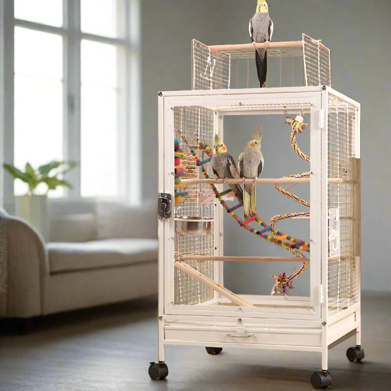 Transparent Bird House Breeding Cage