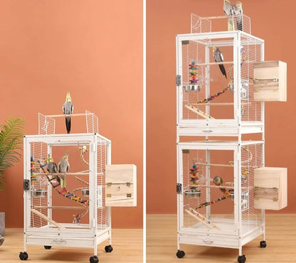 Transparent Bird House Breeding Cage