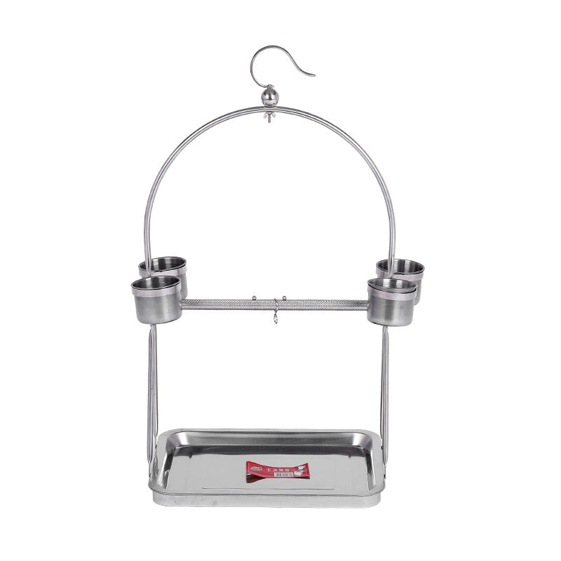 Stainless Steel Bird Floor-Standing Rack