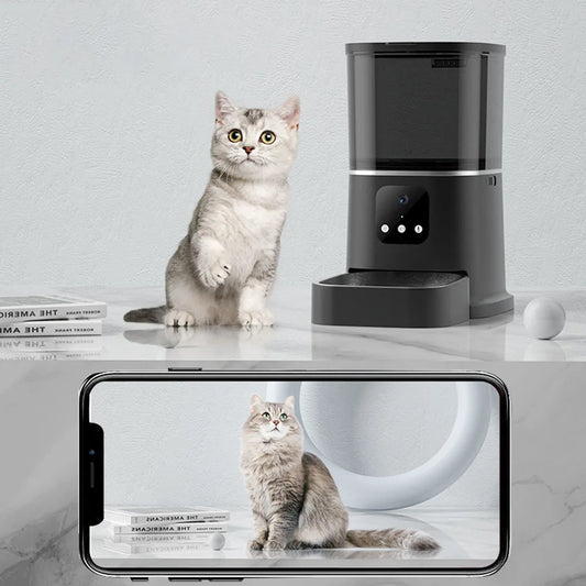 WIFI 6L Video Camera Feeder Timing Smart Automatic Pet Feeder