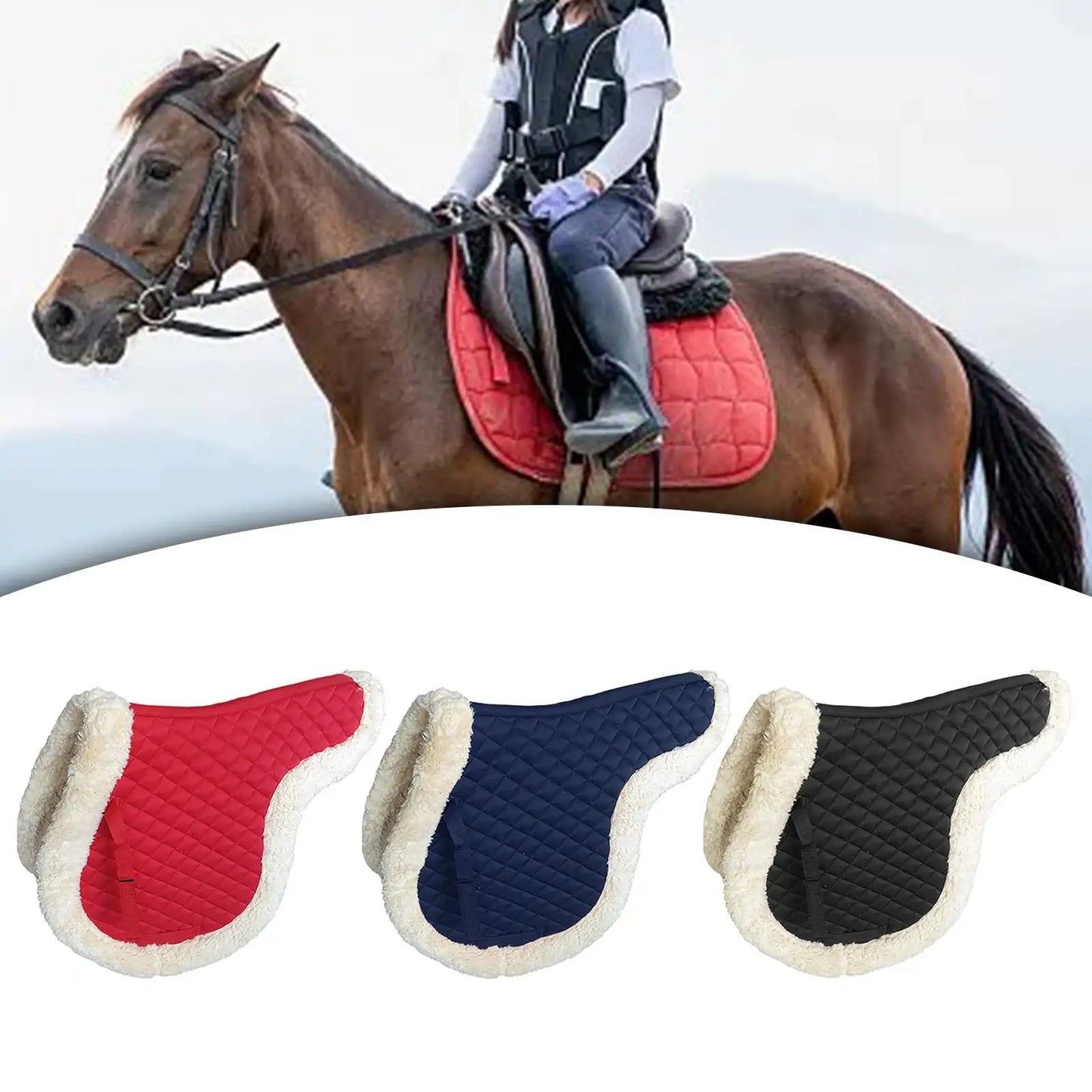 Saddle Pad for Horse, Dressage Saddle Pad Breathable Lining