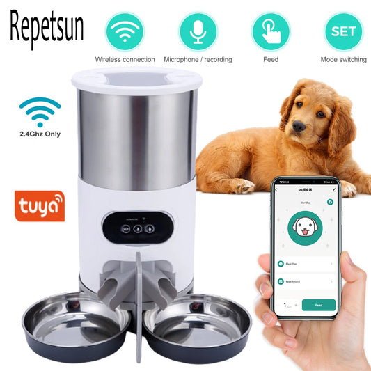 Smart APP Pet Feeder Automatic Dispenser Stainless Steel