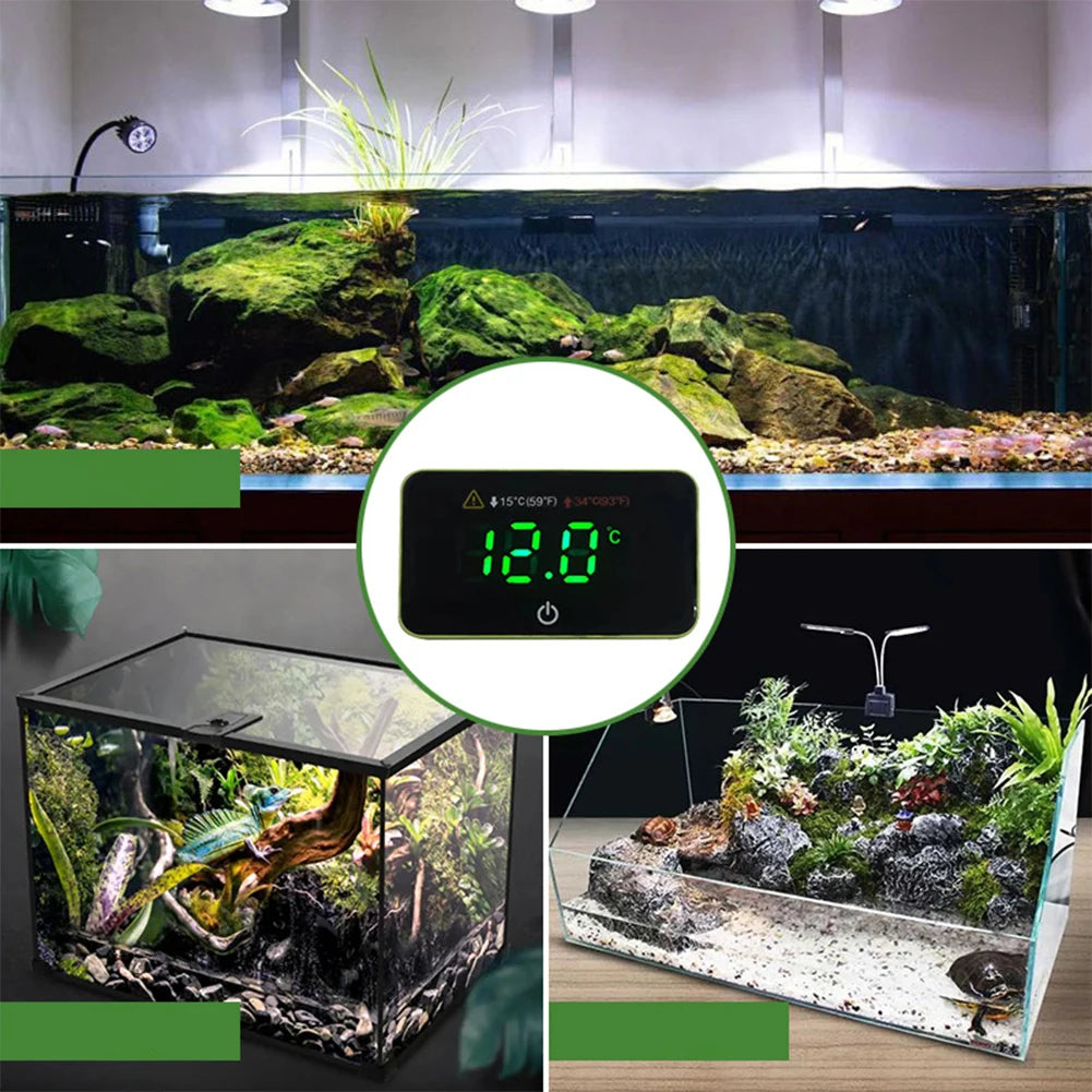 Digital Aquarium Thermometer Touch Fish Reptile Tank/Water Thermometer