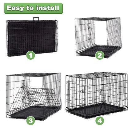 BestPet 48 Inch Dog Crates for Large Dogs Folding Outdoor and Indoor Pet Dog Cage