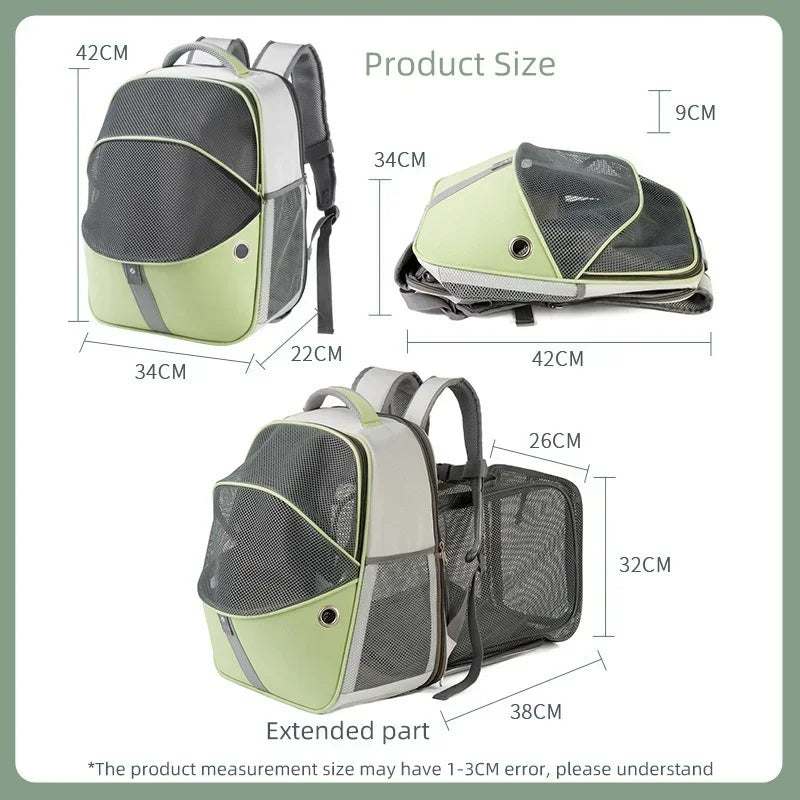 Portable Pet Carrier Bag Outdoor Foldable Breathable Travel Bag