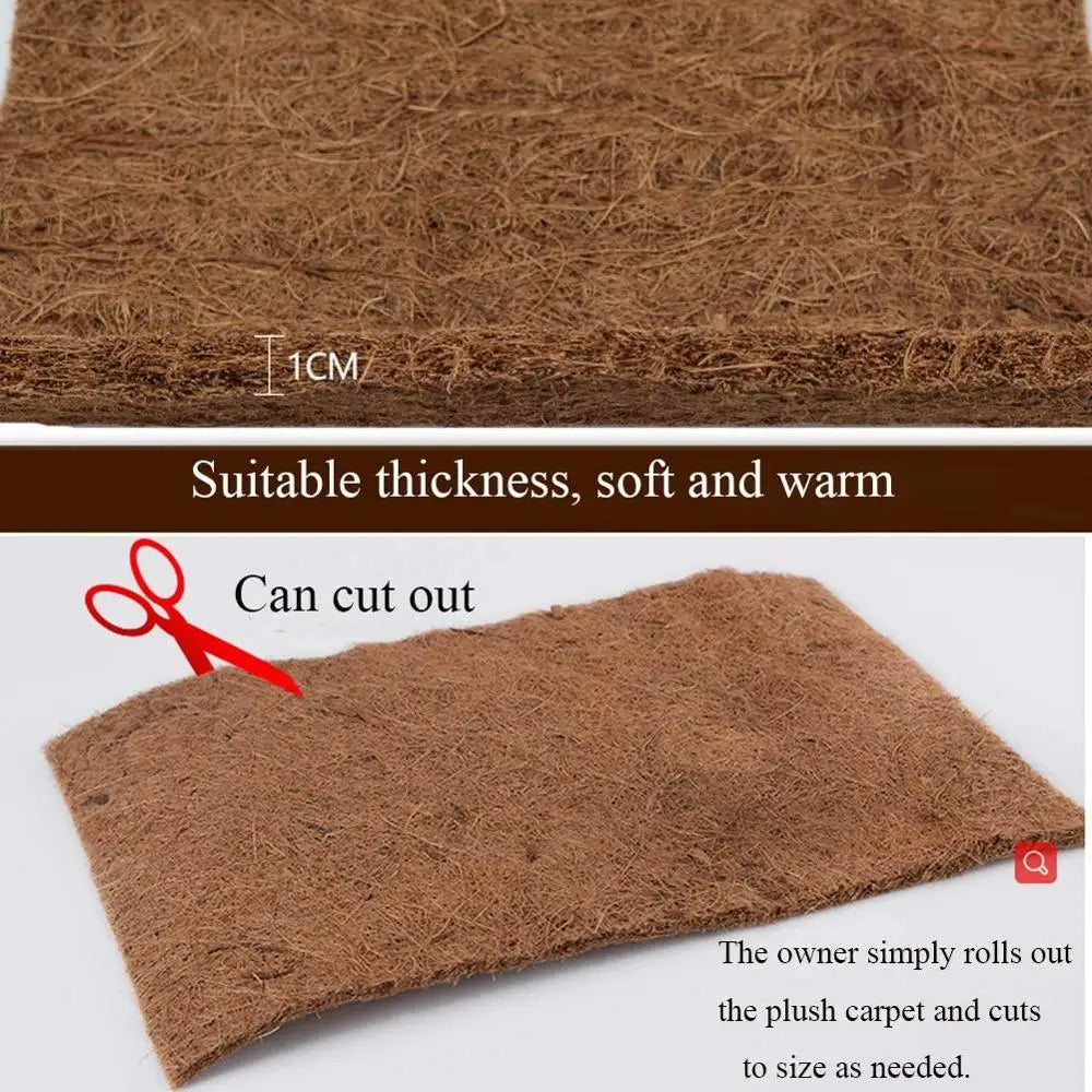 Reptile Carpet Natural Coconut Fiber Coir Tortoise Mat Terrarium Liner