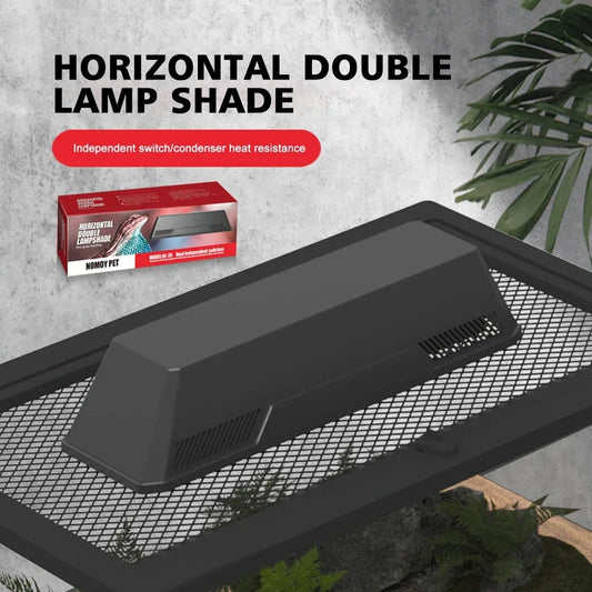 Reptile Double Ceramic Lamps Lampshade Sunbathing E27 UVB