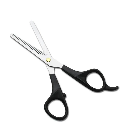 6.5 Inch Durable Plastic Handle Stainless Steel Thinning Shear Professional Hair Scissors For Home Use