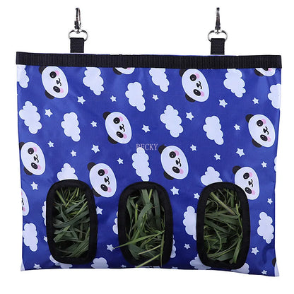 3Holes Hanging Feeding Bag Pet Hay Bag