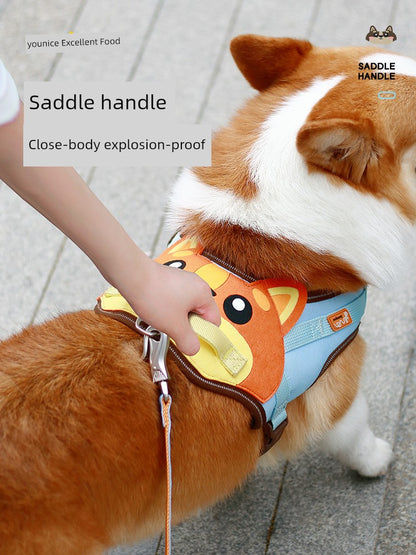 Vest-Style Hand Holding Rope Pet Collar Dog