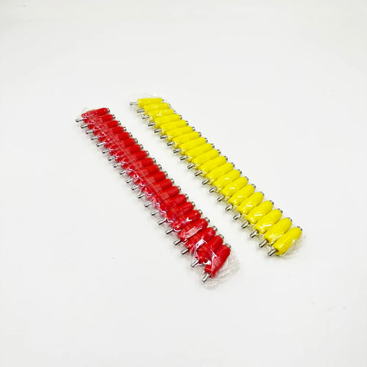 20pcs Chicken nipple drinkers Steel columns nipple 8 mm Red Yellow