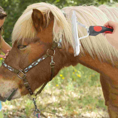 Cleaning Brush Horse Sweat Scraper Grooming Comb