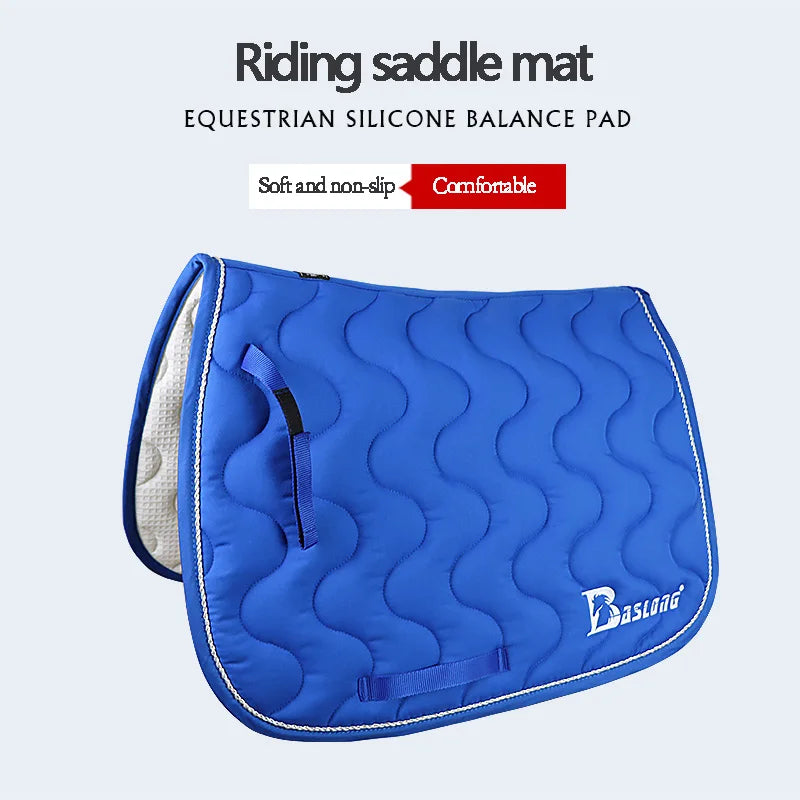 Equestrian Silicone Saddle Mat Horse Riding Sweat Pad Soft Comfortable Anti-slip Breathable