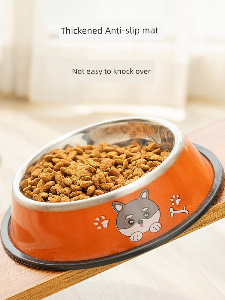 Food Basin Stainless Steel Drinking Bowl Large Pet