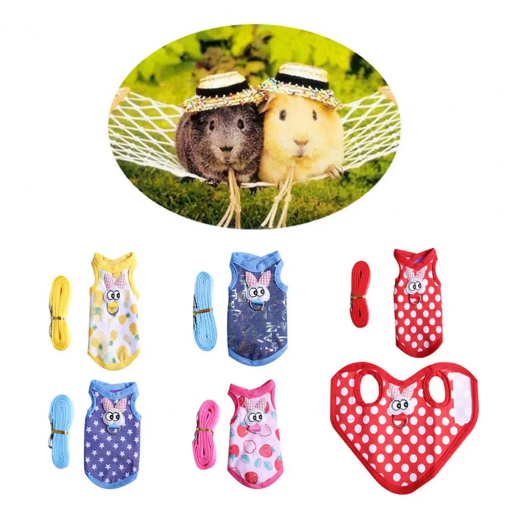 Reusable Bunny Apron Guinea Pig Clothes Three-dimensional Pattern Small Pet Clothes