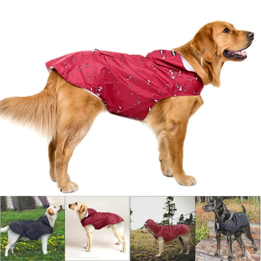 Dog Raincoat Jacket Reflective Outdoor