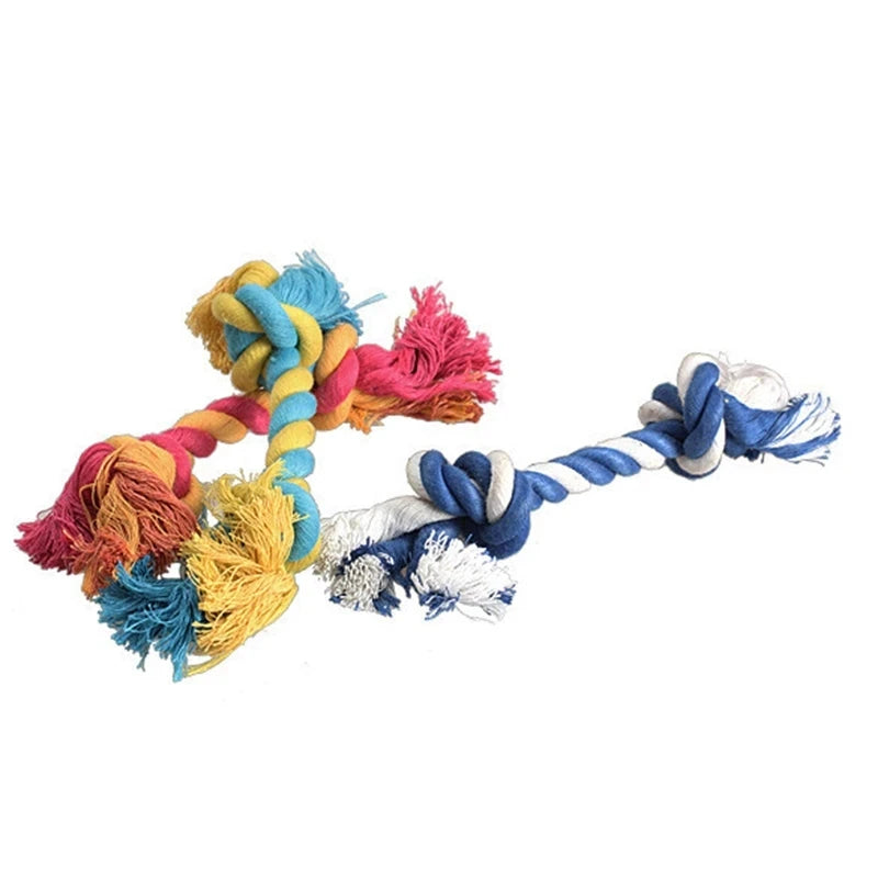 20pcs Dog Toy Pet Molar Bite-resistant Cotton Rope Knot