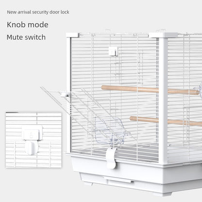 Luxury Square Aluminum Bird Parrot Cage