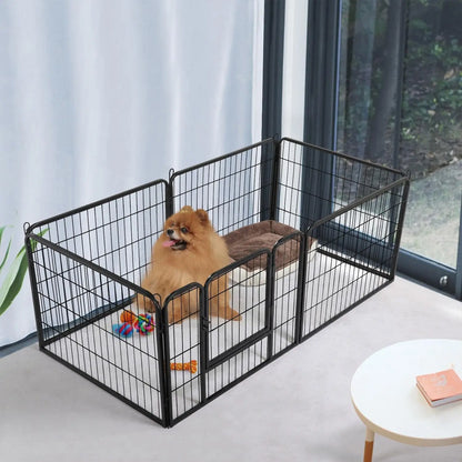 24/32-Inch 6 Panel Heavy Duty Portable Pet Playpen Dog Exercise