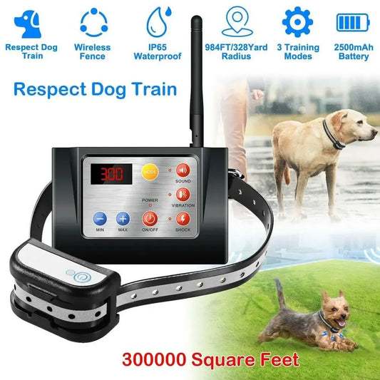 Dog Fence Wireless & Training Collar Outdoor 2-in-1