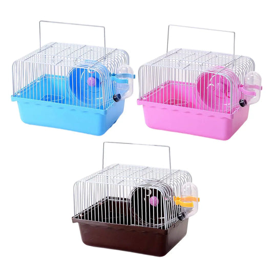 Hamster Cage Small Water Bottle Hamster Toys Transport Cage for Pet Supplies