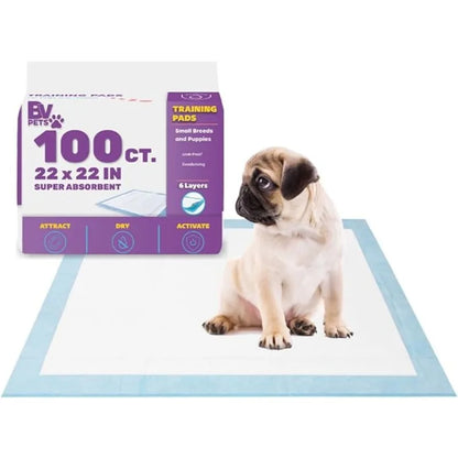 100PCS 90x60cm Puppy Pads Pet Training Pads Quick Dry Ultra Absorbent