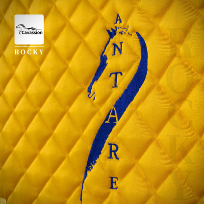 Equestrian Saddle Pad Breathable Horse Yellow