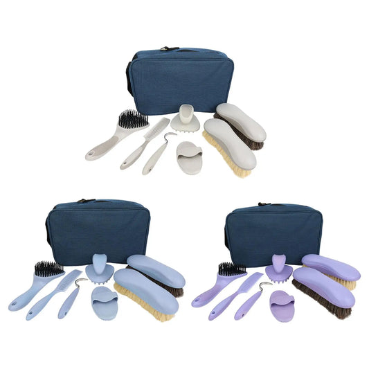 8-piece horse cleaning kit, body brushes, maintenance kit for beginners