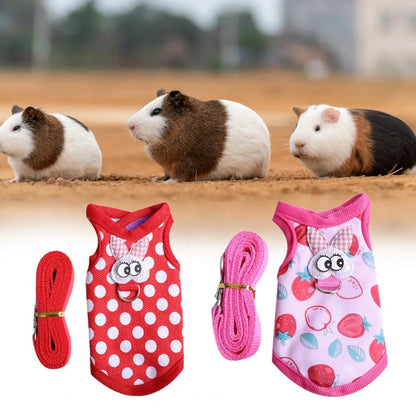 Reusable Bunny Apron Guinea Pig Clothes Three-dimensional Pattern Small Pet Clothes