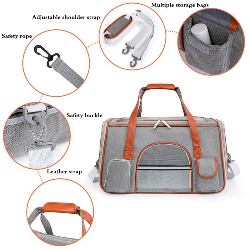 Pet Backpack Crossbody Pet Carrier Bag