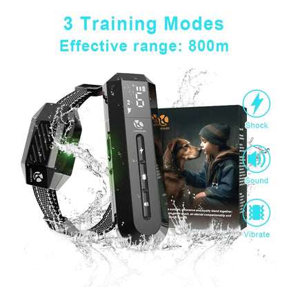 Dog Shock Collar Waterproof E-Collar with 3Modes