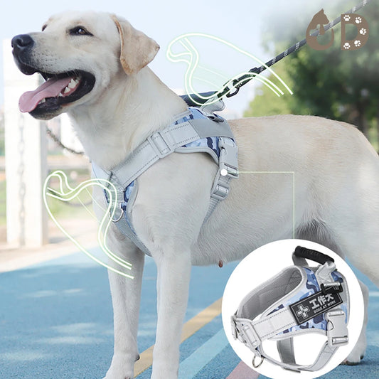 Multifunctional Pet Dog Harness Medium Large Dog Reflective Harness