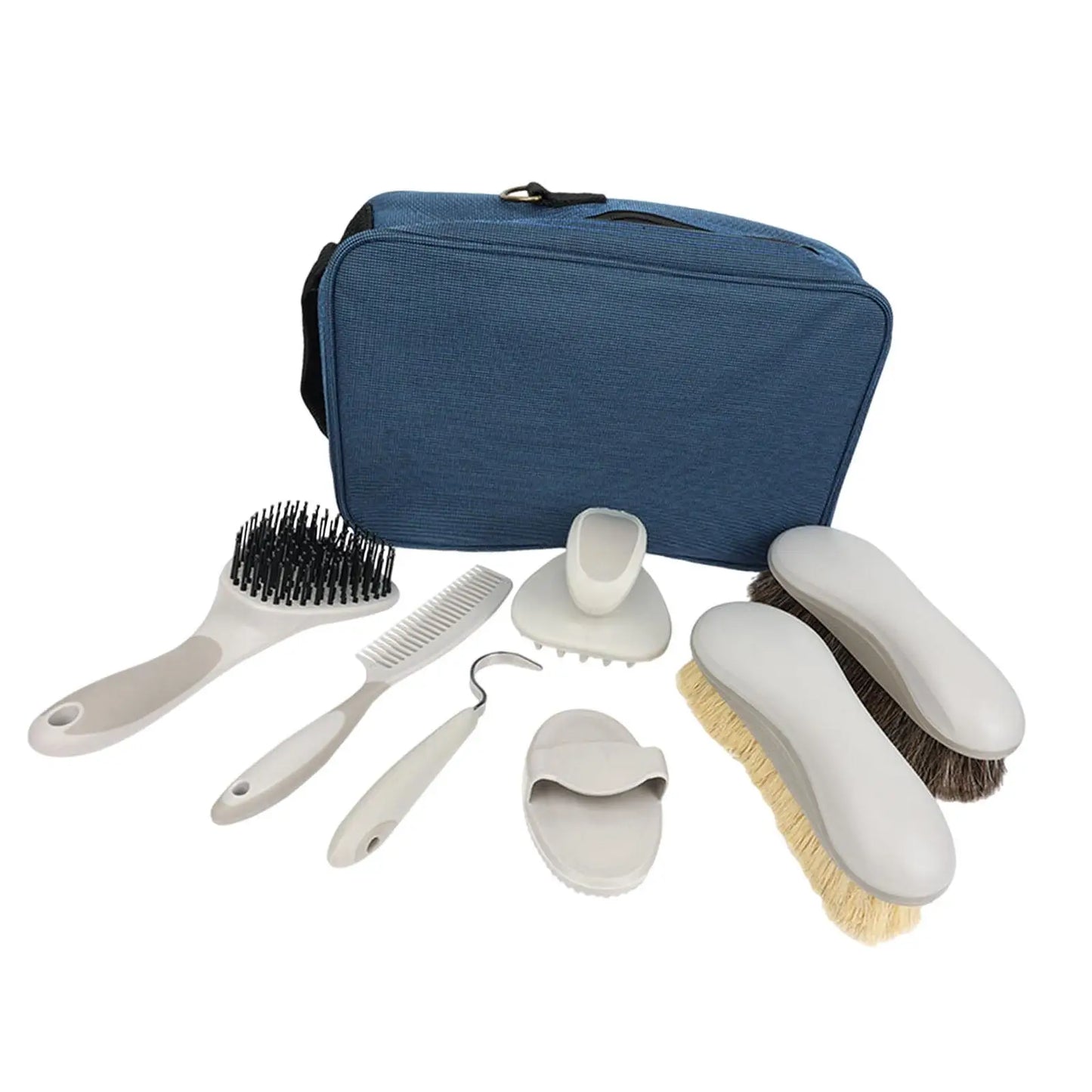 8-piece horse cleaning kit, body brushes, maintenance kit for beginners