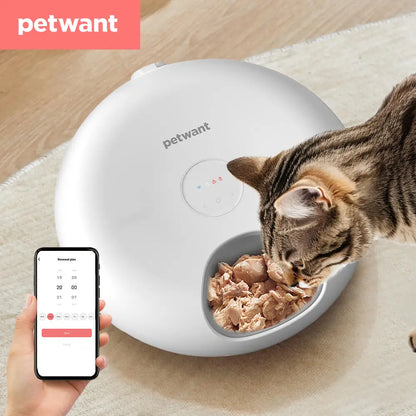 Petwant Smart Wireless Pet 6 meals Food Dispenser