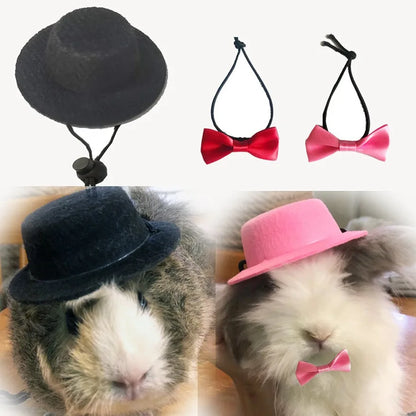 Small Animals Hats Bow Tie Funny Pet Accessories