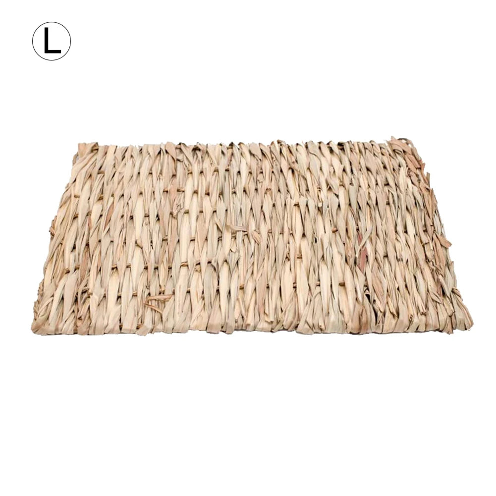 Straw Woven Pet Chew Mat Pad Pet House Cage For Hamster Rabbit Chinchilla Guinea Pig