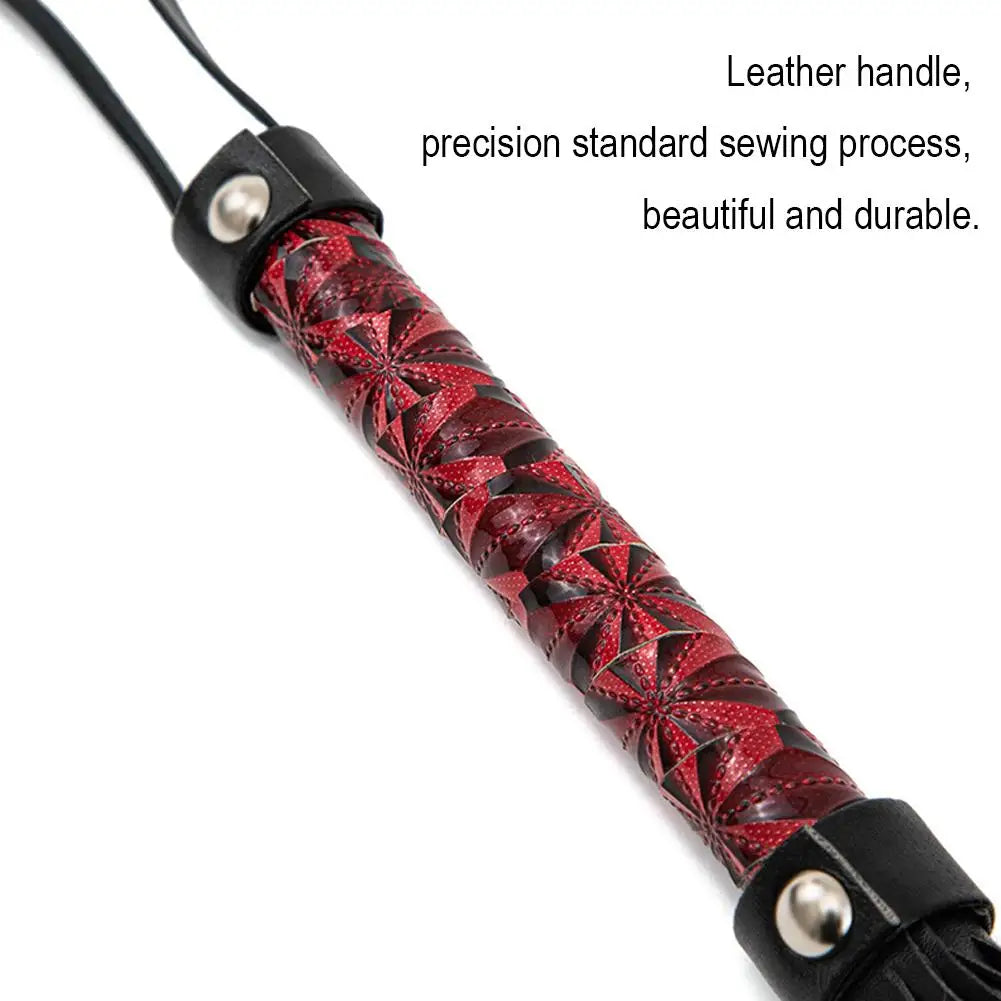 1 Pcs Horse Whip Non-Slip Leather Horse Whip Crop Equestrian