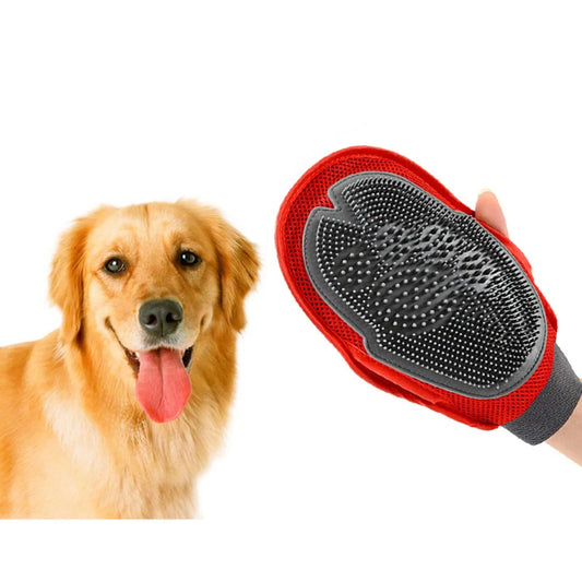 Soft Mitt Cat Dog Grooming Glove Brush Deshedding & Massaging Tool