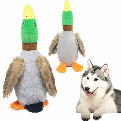 Funny Pet Toy Duck Shape Chew Toys For Dogs Squeaker