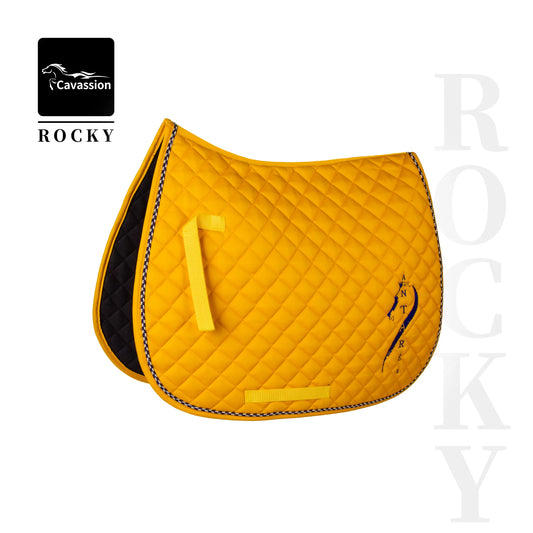 Equestrian Saddle Pad Breathable Horse Yellow