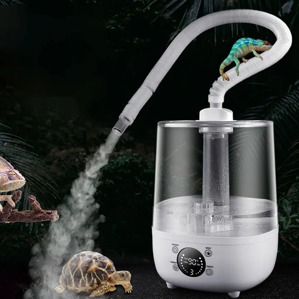 4L Reptile Fog Machine For Amphibians Tortoise Terrarium Large Capacity Smart Touch Screen Humidifier Fogger 220V