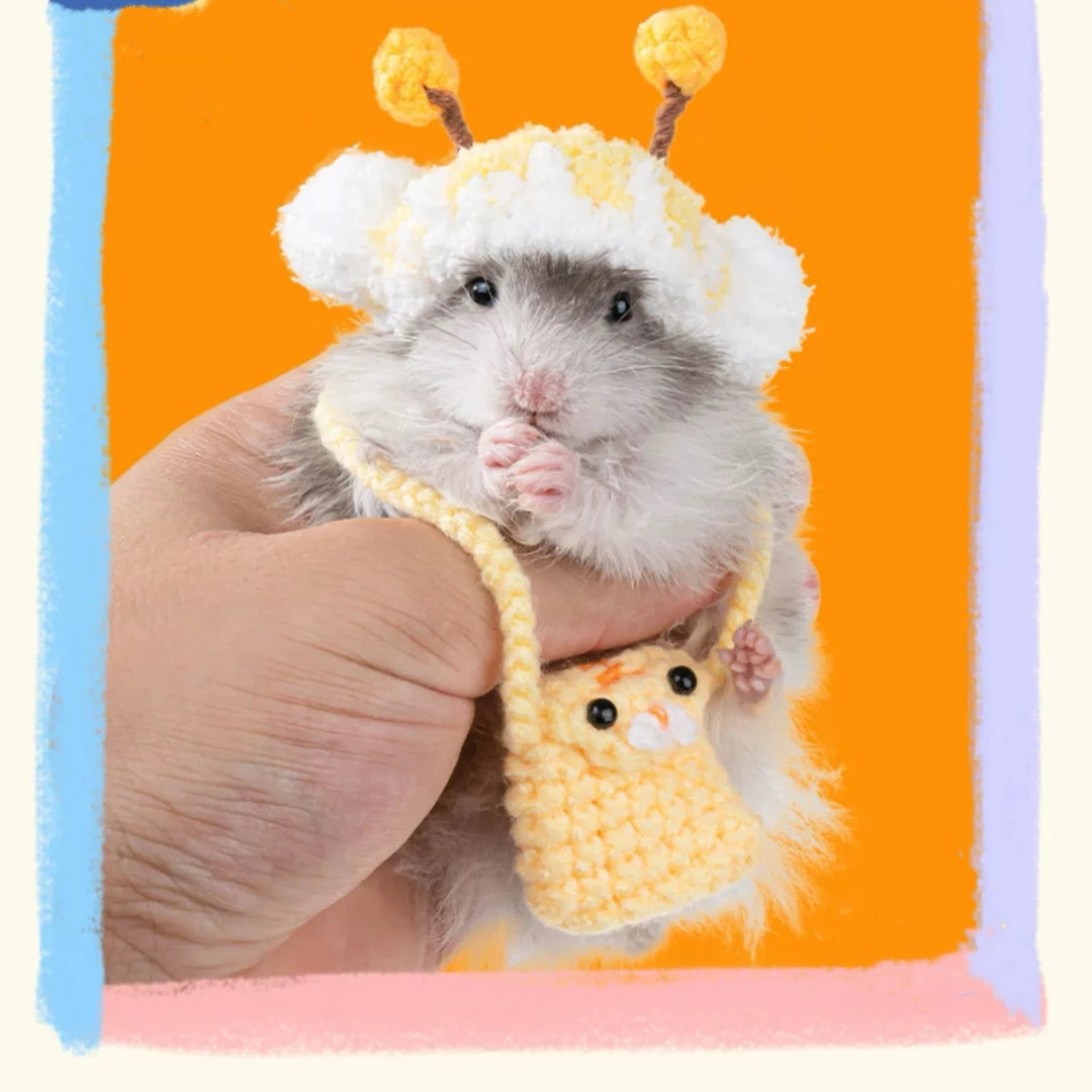 Hamster Hat Small Bag for Hamsters Fashion Hats for Rat Pet Clothes