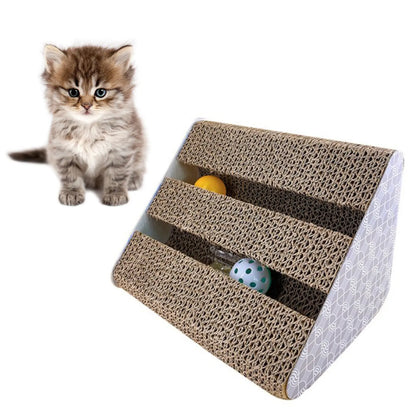 Cat Scratcher Toy Cat With Bell Ball