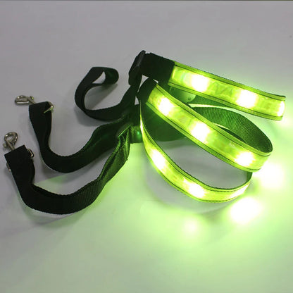 Luminous Saddle Strap LED Horse Breastplate Collar Adjustable Equestrian Safety Gear With 3 Lighting Modes